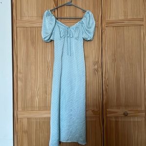 Miami Turquoise Dress with White Polka Dots Sz XS from Francesca’s